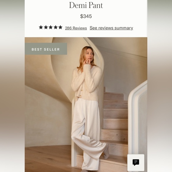 NWT Jenni Kayne Demi Pant in Ivory size XL $345 Women’s - Picture 1 of 16